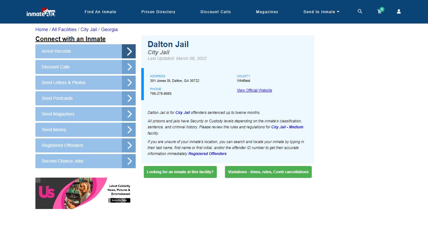 Dalton Jail | Inmate Locator